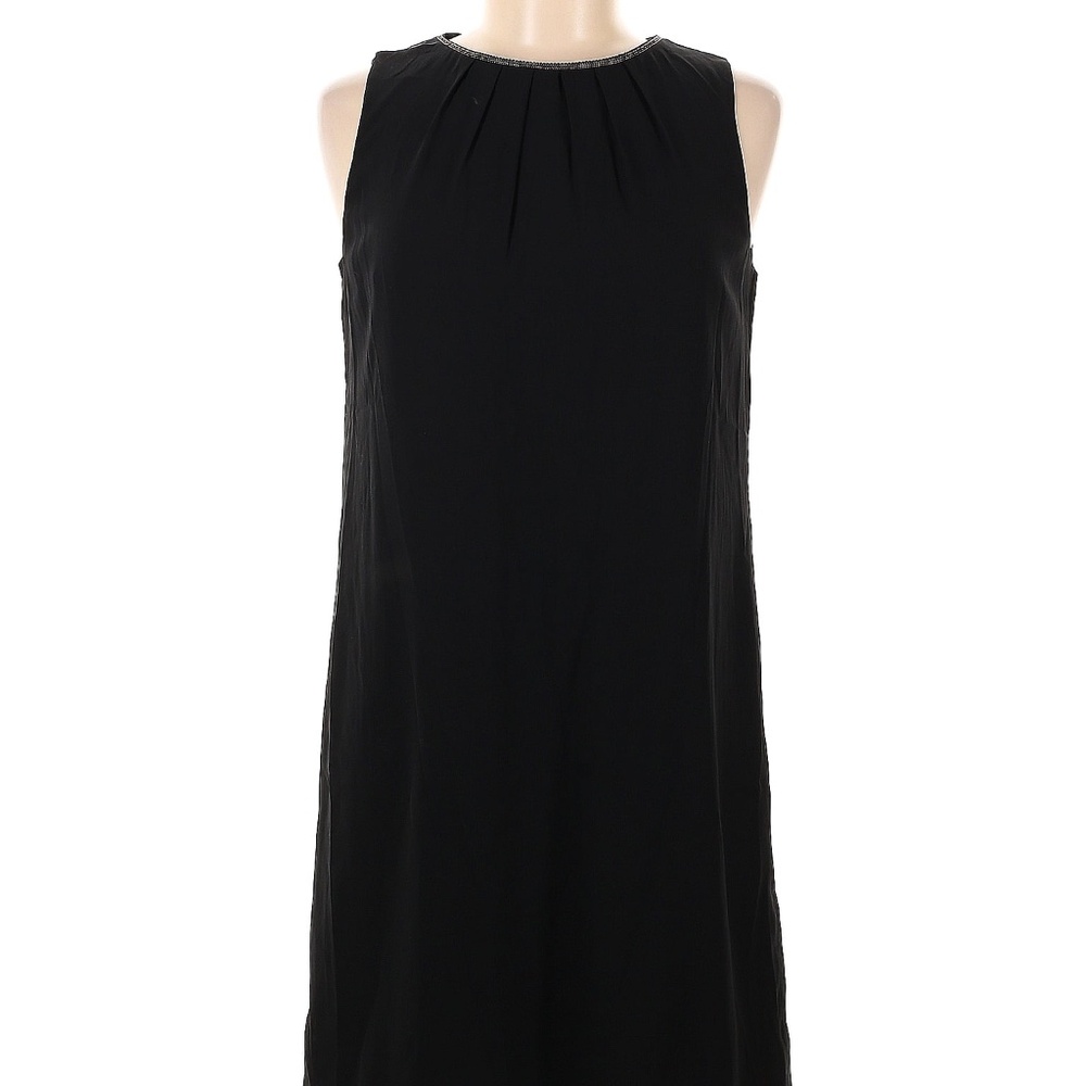 Little Black Dress - Sheath with Neckline Detail